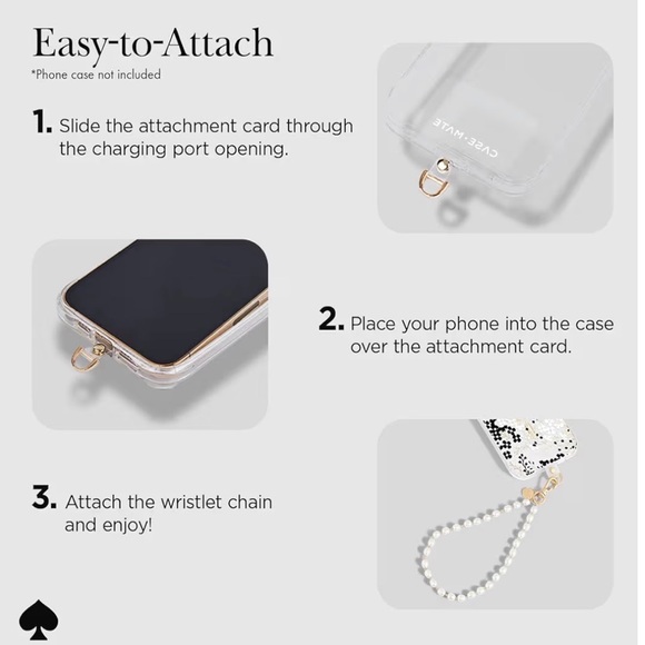 KATE SPADE PHONE CHARM WRISTLET - Picture 7 of 13